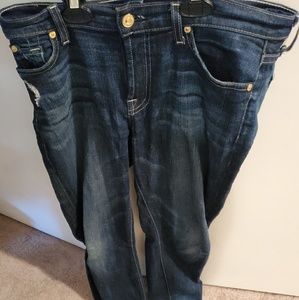 Worn skinny 7 for all mandkind jeans